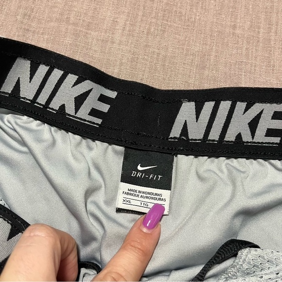 Nike Fly 9” Dri-Fit Men's Athletic Shorts Gray Teal Size XXL Basketball workout - Picture 5 of 7